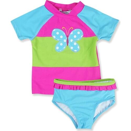 Kavkas Infant Girls Beachwear 2PCS Swimwear Meninos Cute Infantile Swimming bebek mayo Newborn Girls Swimsuit Biquini Tankini