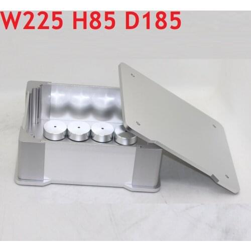DIY Amp Shell D185 W225 H85 Sandblasting Full Silver Aluminum Chassis DIY Power Amplifier Supply Preamp Amp Decoding Box WA71