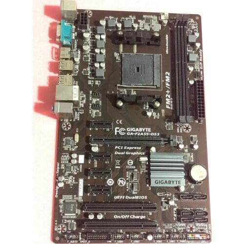 For Gigabyte GA-F2A55-DS3 Original Used Motherboard F2A55-DS3 Socket FM2 DDR3 USB2.0 SATA2