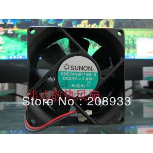 For SUNON 8025 DC 24V 2.4W KDE2408PTS3-6