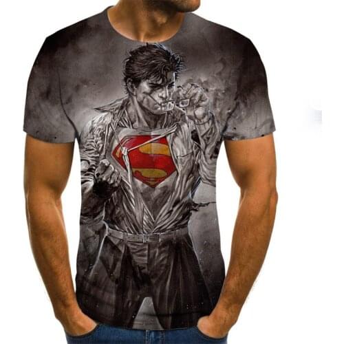 New movie character T shirt Mens 3DT shirt Cartoon graphic t-shirt Fashion funny T-shirts Novelty short sleeve shirt Streetwear