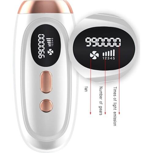 990000 Flash IPL Laser Hair Removal Instrument Painless Electric Epilator Pulsed Light Device 5 Adjustable Remover Machine