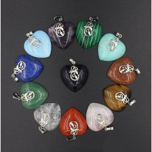 Love Heart Pendant Necklaces for Women Crystals Birthstone Christmas Custom Jewelry Gifts Party/Anniversary Day/Birthday