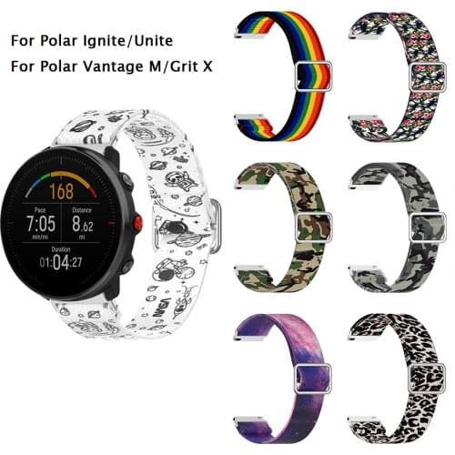 Nylon Strap for Polar Unite Smart Watch Band for Polar Vantage M / Grit X / Ignite Wristband Bracelet Correa Belt Accessories