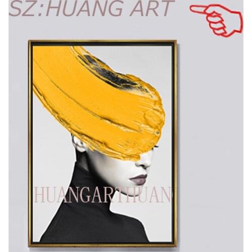 Brand new gifts 100% handmade modern figure painting canvas sexy woman landscape oil painting home decoration