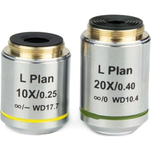 Metallurgical Microscope Infinity Long Working Distance Objective Lens 5X, 10X, 20X, 50X 100x