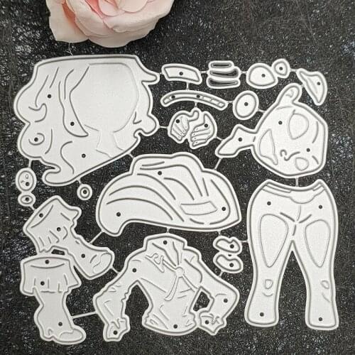 P15D Embossing DIY Stencil Carbon Steel Mould, Maiden Girl Scrapbooking Card for Scrapbook Printing Mould Making