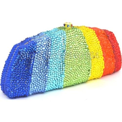 Luxury Out Crystal Evening Bags female tote Clutch Bag wedding Party women purse Wholesale bridal bag 88445