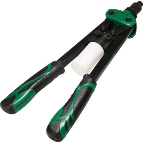 10" Manual Riveter Gun Kit Heavy Hand Inser Nut Tool Rivet Nut Gun Manual Mandrels Household Repair Tools