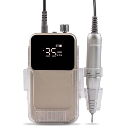 SIMINAIL Rectangle 35000RPM Portable Electric Nail Drill Machine Set for Professional Manicure Electric Nail File Drill Ceramic