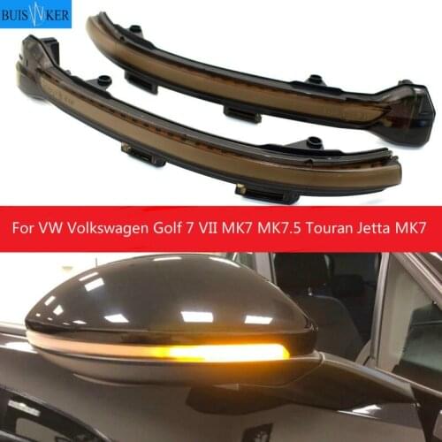 LED Side Rearview Mirror Indicator Blinker Light Dynamic Turn Signal For VW Volkswagen Golf 7 VII MK7 MK7.5 Touran Jetta MK7