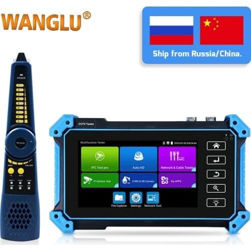 WANGLU IPC-5200 Plus Full 8MP IP CVI TVI AHD SDI Analog 6 IN 1 VGA & 4K HDMI input IP Camera Tester