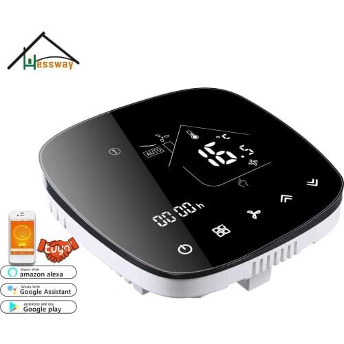 HESSWAY 2p 4p smart wifi smart thermostat temperature for cool/heat regulator Works with Alexa Google home