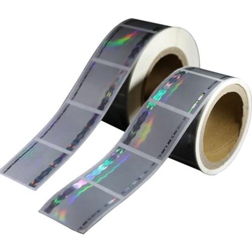 Universal template can be printed various laser hologram security holographic adhesive sticker