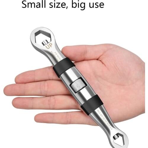 X7XD Multi Functional 23-IN-1 Adjustable Universal Pocket Wrench 1/4-inch to 3/4-inch 7mm to 19mm Flexible Type Hand Tool