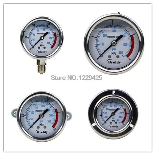 YN60 YN60Z YN60ZV YN60ZT Shock-proof Pressure Gauge YN-60 YN-60Z YN-60ZV YN-60ZT Oil Pressure Gauge Hydraulic Pressure Gauge