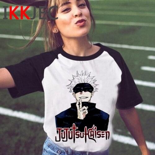 Jujutsu Kaisen clothes men couple clothes tumblr white t shirt grunge japanese summer top tshirt