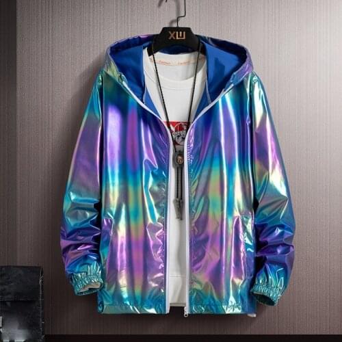 Jacket Women White S-7XL Plus Size Loose Thin Couple Hooded Tops 2021 Spring Autumn New Blue Waterproof Cargo Coats