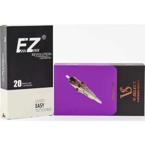 100pcs 1RL Round Liner EZ Cartridge Tattoo Needles EZ Revolution & EZ V Select SMP&PMU for Micropigmentation Permanent Make-Up