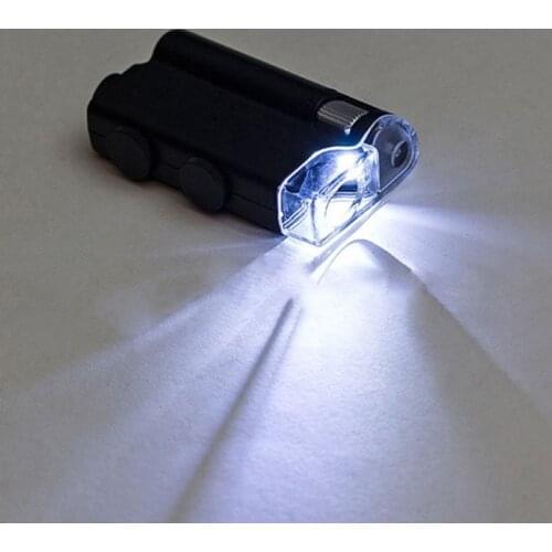 100X Portable Magnifying Glass Universal Mobile Phone Mini Clip LED Microscope Magnifier Jeweler UV Stamp Antique Identification