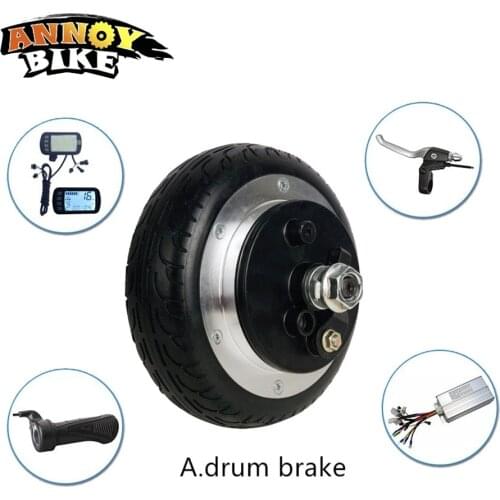 6 inch electric rear wheel 36v 200w250w300w350w brushless hub motor electric scooter motor electric bike bicycle wheel motor