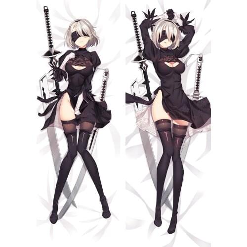 Anime Game NieR:Automata YoRHa 2B Dakimakura Body Pillow Case Cover Sexy Girl Bed Decor Sleep Hugging Pillowcase Gift Peach Skin