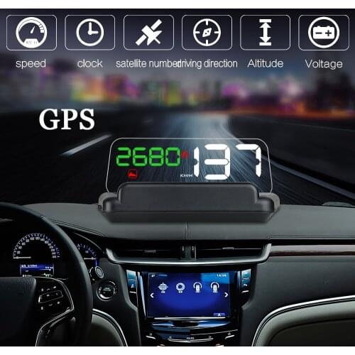 T900 Car HUD Head-Up Display OBD 2 GPS Digital Car Speedometer Alarm Speed Projector Warning Auto HUD OBD2 Display