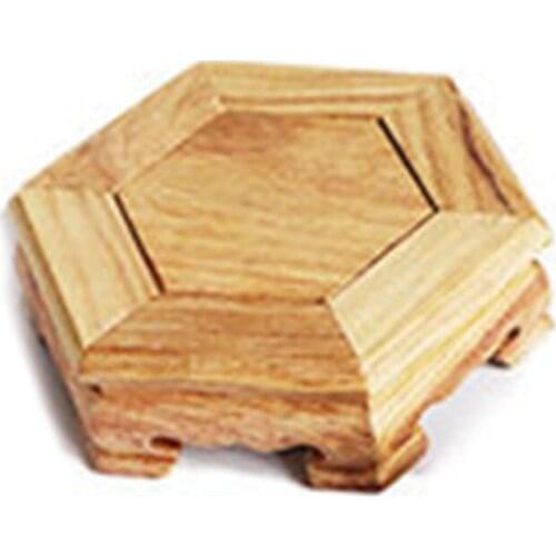 Base Pierced Vase Base Brackets Stones Teapots Bonsai Flower Pots Incense Burner Buddha Mahogany Circular Base