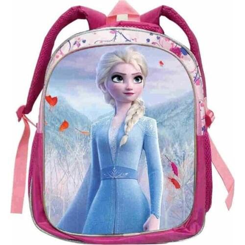 Disney Frozen 2 Kids Cartoon Character Backpack Childrens School Bagpack Elsa & Anna Princess Schoolbag For Teen Girls pupil