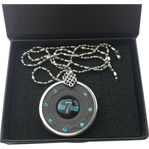 Hot Fashion Stainless Steel Necklace Quantum Science Pendants Number 7