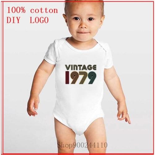 Vintage 1979 printing Bodysuits baby Newborn Funny Bodysuit Infant Boy Girl Cotton Short Sleeve Jumpsuit Outfit Toddler Costume