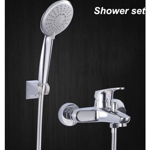 Handheld Shower Set Wall-mounted Simple Bathroom Triple Sprayer Anti-scald Durable Supercharged Hotel Family Bathroom Supplies
