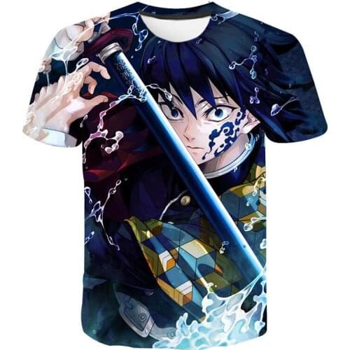 Summer Men Women Kimetsu No Yaiba 2021 New Fashion Streetwear 3D Printed T-Shirt Casual Cool Short Sleeve Unisex Tops Tees