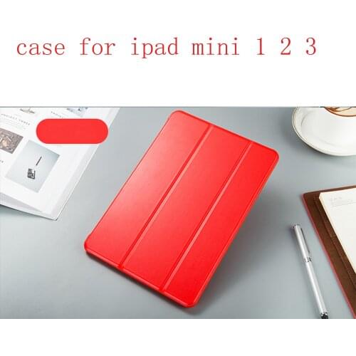 TPU soft shell Leather Case for Apple iPad mini 1 2 3 Fashion Smart Cover HUEVN for A1600`A1599`A1490`A1491