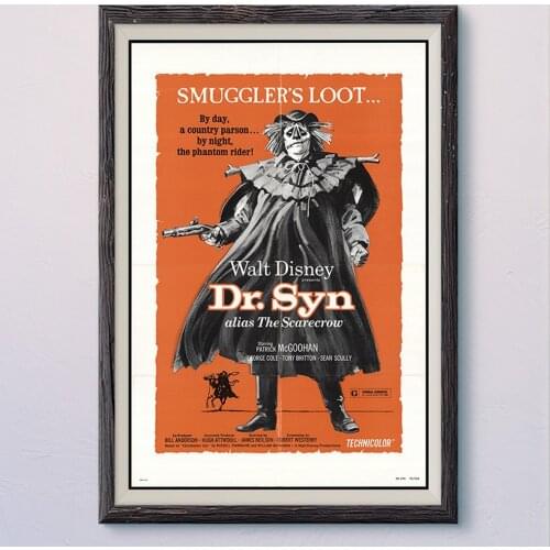 N076 DR.SYN Vintage Classic Movie Wall Silk Cloth HD Poster Art Home Decoration Gift