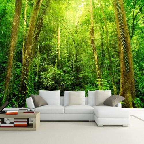 Natural Scenery 3D HD Large Wall Mural Forest Photo Wallpaper Living Room Landscape Home Improvement Customized Wall Paper Mural