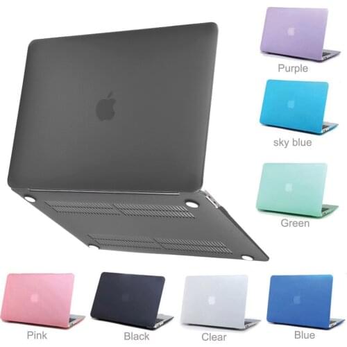 New Matte Hard Shell Laptop Case Cover For Apple MacBook Air 11 13 Pro Retina Touch Bar 12 13 15 inchs Hard Cover A2159 A990