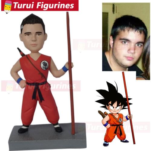 Polymer clay bobblehead groupon bobbleheads that look like you cake toppers custom made 3d figurine of yourself clay figurines