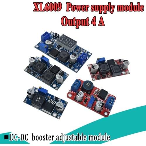 XL6009 4A Boost Converter Step Up Adjustable 15W 5-32V to 5-50V DC-DC Power Supply Module High Performance Low Ripple