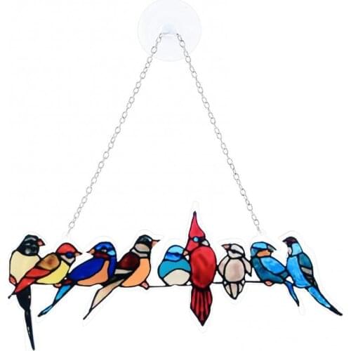 Simple Style Cartoon Birds Ornaments Window Wall Pendant Home Room Decoration