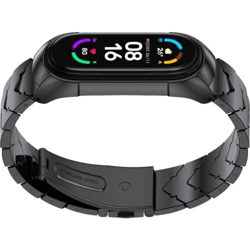 Mi Band 5 Strap Metal Stainless Steel For Xiaomi Mi Band 4 Strap NFC Bracelet Global Version Miband 3 Wristband Pulseira Mi 5