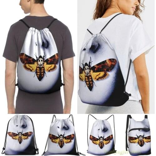 Silence Of The Lambs Women Drawstring Sackpack Gym Bags Men Outdoor Travel Backpacks For Training Fitness Swimming Bag