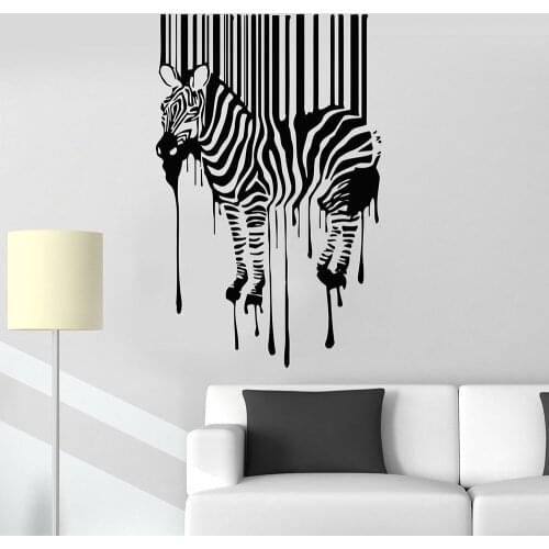 Zebra Animal Modern vinyl wall sticker home decor living room decal diy art mural wallpaper