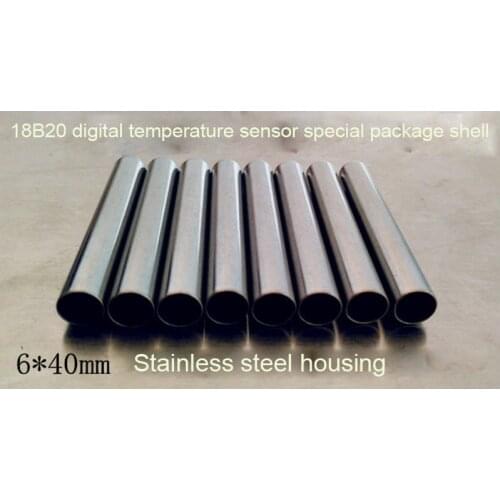 Temperature Sensor Shell 6*40 Stainless Steel Shell DS18B20 Digital Temperature Sensor Special Shell