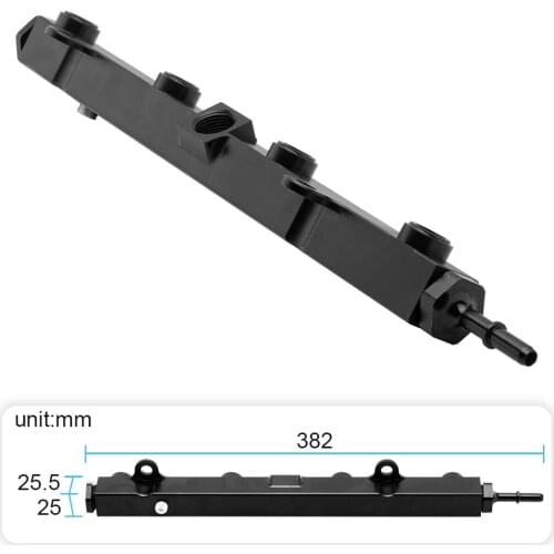 BLACK COLOR RED COLOR K SERIES BLACK FUEL RAIL SUIT FOR H0NDA K20 K24 RSX CIV1C SI INTEGRA EP3 FR-05-BK