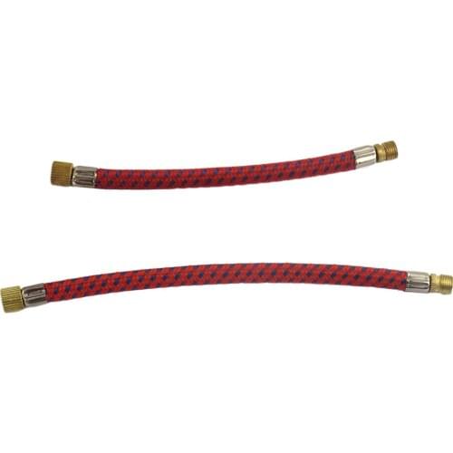 Pack of 2 Pump Extension Hose 16cm Pumps Extender Tube Schrader Valves Connector
