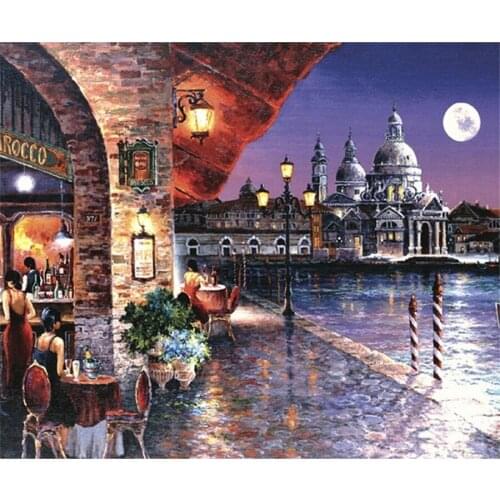 Yumeart 5D Diy Diamond Painting Cross Stitch Scenery Diamond Embroidery Full Square Landscape Picture Rhinestone Diamond Mosaic