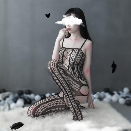 Women Sexy Lingerie Porno Body Stocking Women Sexy Intimates Pantyhose Tights Lenceria Fishnet Transparent Long Stockings