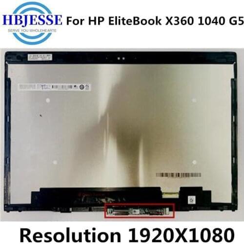 Test well 14''LCD For HP EliteBook x360 1040 G5 LED Touch screen assembly FHD 1920X1080 Notebook LCD Screen