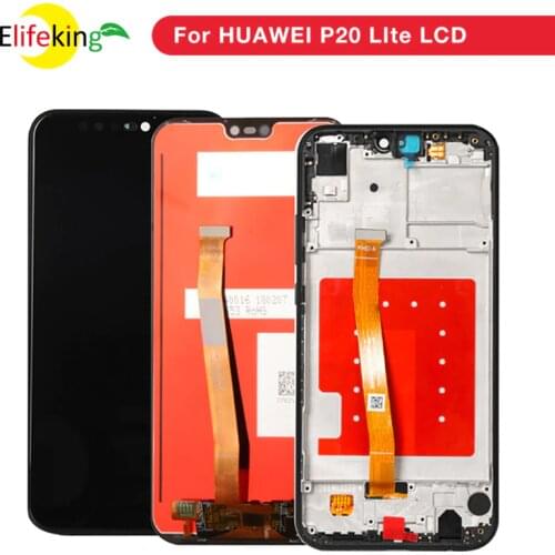 LCD With Frame For HUAWEI P20 Lite Lcd Display Screen For HUAWEI P20 Lite ANE-LX1 ANE-LX3 Nova 3e 2280*1080 AAA Quality